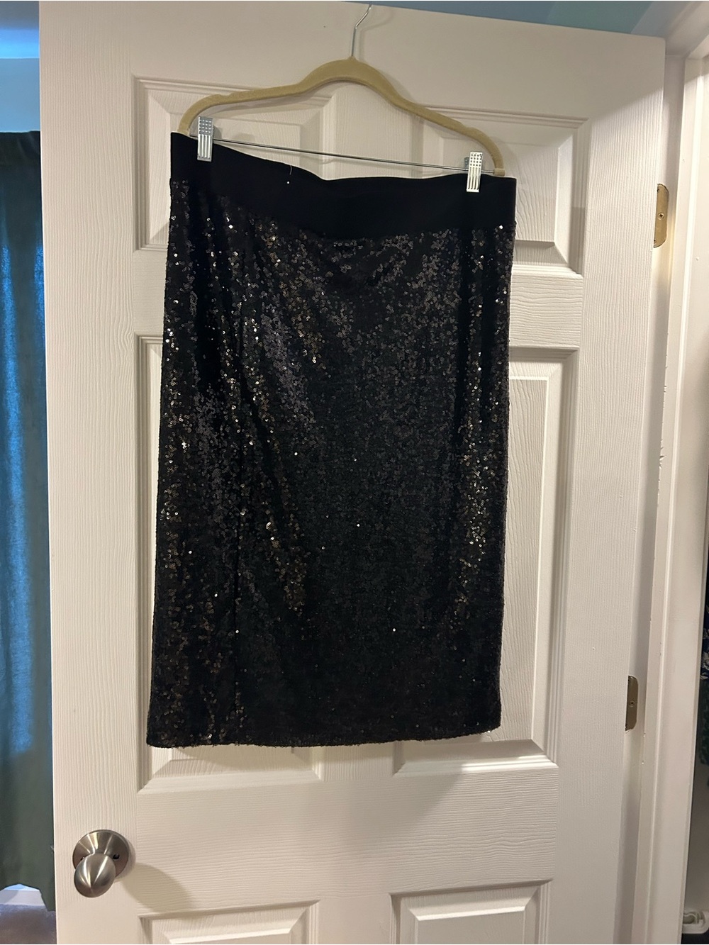 torrid Black Sequin Pencil Skirt